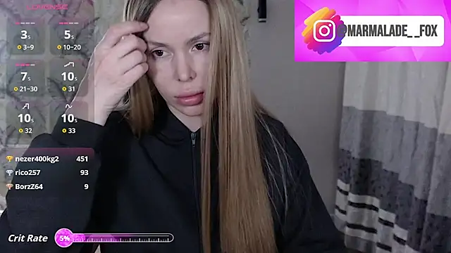 Marmalade Fox online show from April 12, 5:29 pm