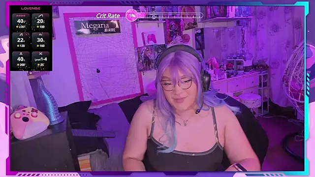 Snapshot of MegariaB chatting on February 6, 3:59 am MegariaB online show from February 6, 3:59 am