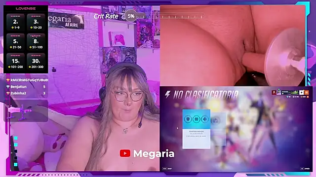 Snapshot of MegariaB chatting on February 13, 8:17 am MegariaB online show from February 13, 8:17 am