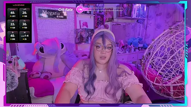 Snapshot of MegariaB chatting on February 27, 4:41 am MegariaB online show from February 27, 4:41 am