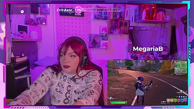 Snapshot of MegariaB chatting on October 19, 4:24 am MegariaB online show from October 19, 4:24 am