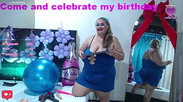 Snapshot of BBW_salome chatting on February 9, 1:00 am BBW salome online show from February 9, 1:00 am