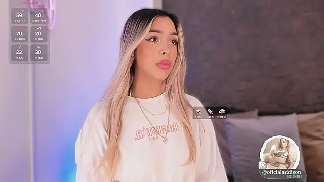 Addison baker online show from February 4, 7:44 pm