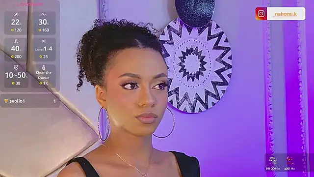 Snapshot of Nahomi_King chatting on February 15, 1:05 pm Nahomi King online show from February 15, 1:05 pm