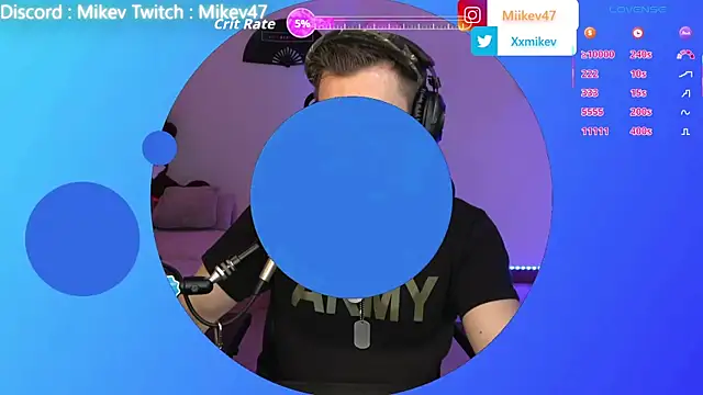 Snapshot of Mikev chatting on March 19, 7:07 pm Mikev online show from March 19, 7:07 pm