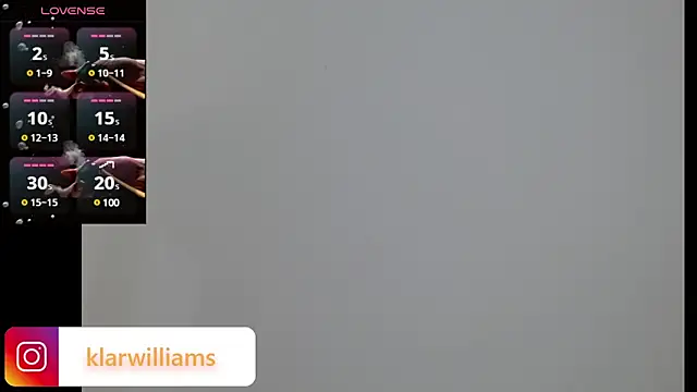 Snapshot of klarwillians chatting on January 17, 2:39 pm klarwillians online show from January 17, 2:39 pm