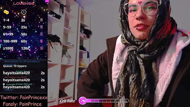 Snapshot of pain_princee chatting on December 12, 12:16 am pain princee online show from December 12, 12:16 am