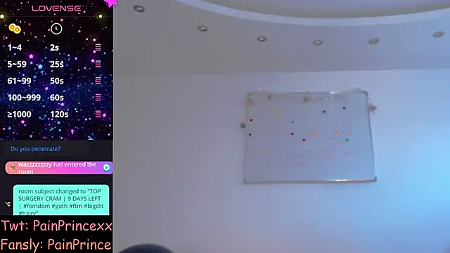 Snapshot of pain_princee chatting on March 6, 2:18 pm pain princee online show from March 6, 2:18 pm