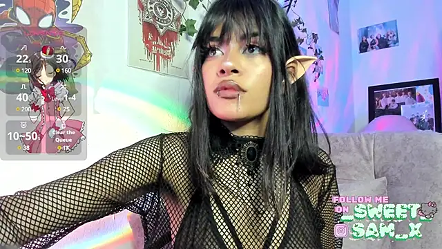 Snapshot of sweet_Samx chatting on February 24, 7:11 am sweet Samx online show from February 24, 7:11 am