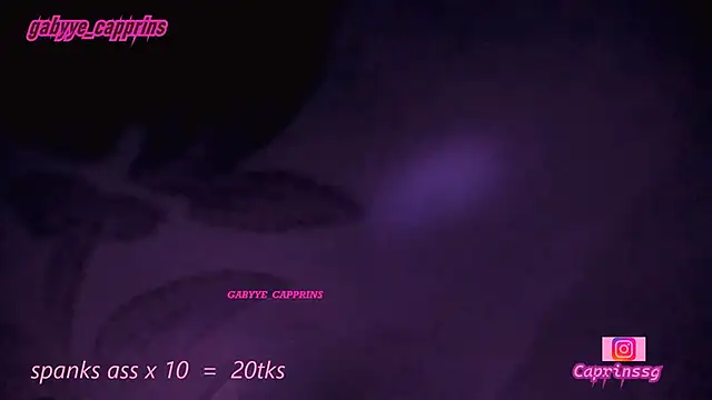 gabyye capprins online show from January 19, 12:25 am