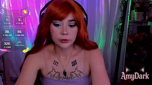 Snapshot of _AmyDark chatting on October 3, 2:58 pm AmyDark online show from October 3, 2:58 pm