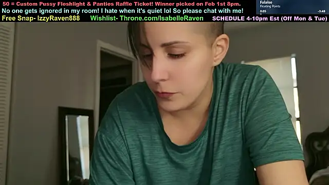 IsabelleRaven online show from February 23, 11:02 pm