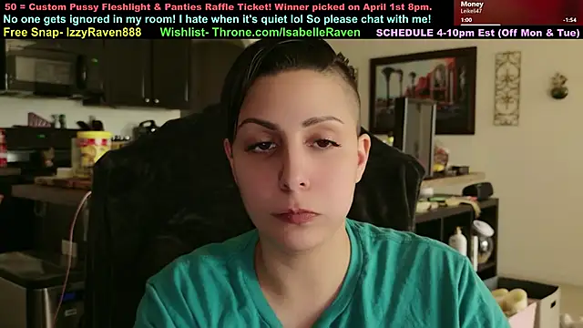 Snapshot of IsabelleRaven chatting on March 19, 9:41 pm IsabelleRaven online show from March 19, 9:41 pm
