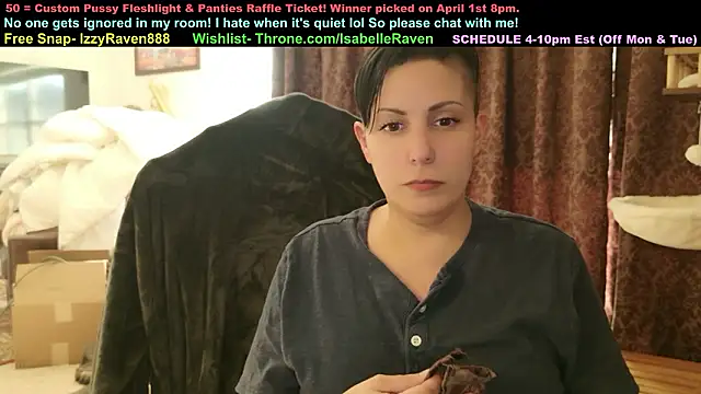 Snapshot of IsabelleRaven chatting on March 20, 9:52 pm IsabelleRaven online show from March 20, 9:52 pm