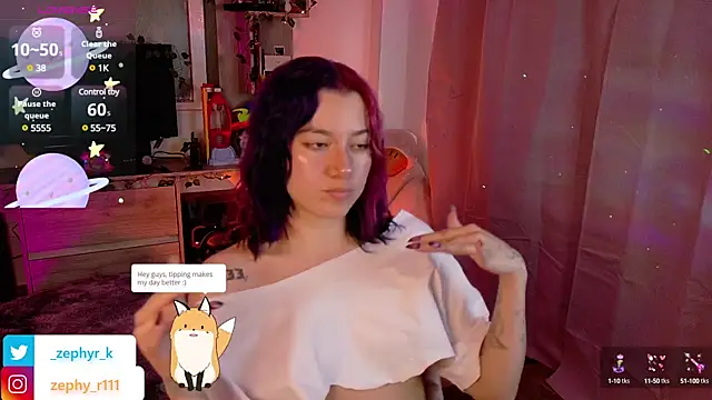 Snapshot of _zephyr_ chatting on January 23, 9:50 pm  zephyr  online show from January 23, 9:50 pm