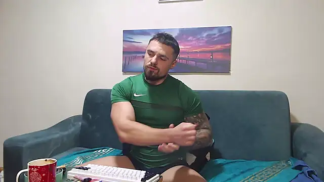 Tiberius hunk online show from January 13, 5:18 pm