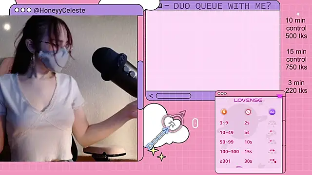 Snapshot of HoneyyCeleste chatting on April 27, 8:18 pm HoneyyCeleste online show from April 27, 8:18 pm