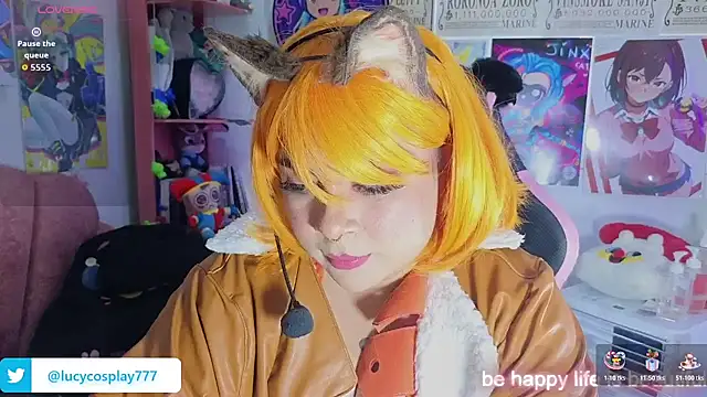 Snapshot of Lucycosplay777 chatting on July 14, 5:18 pm Lucycosplay777 online show from July 14, 5:18 pm