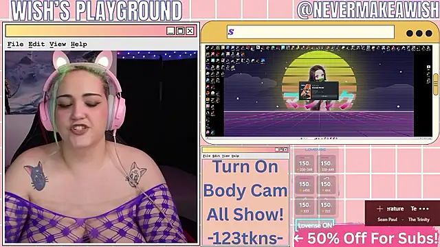 nevermakeawish online show from March 5, 10:55 am