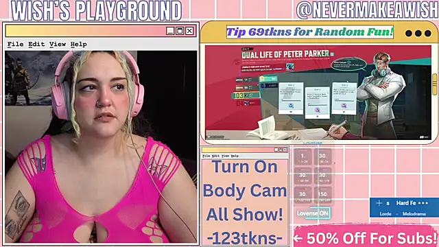 nevermakeawish online show from March 29, 9:31 am