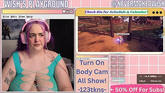 nevermakeawish online show from April 17, 9:45 am