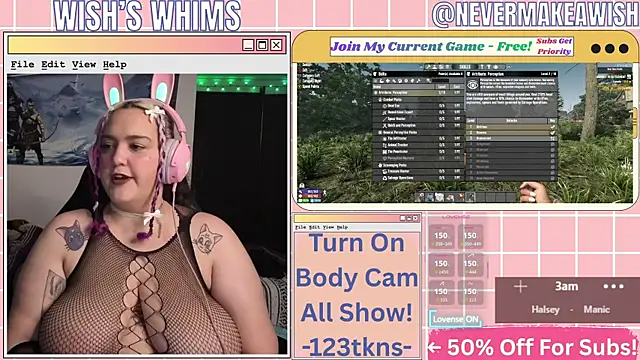 nevermakeawish online show from July 9, 9:35 am