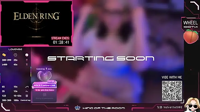 Snapshot of VelvetteSWE chatting on May 5, 9:01 pm VelvetteSWE online show from May 5, 9:01 pm