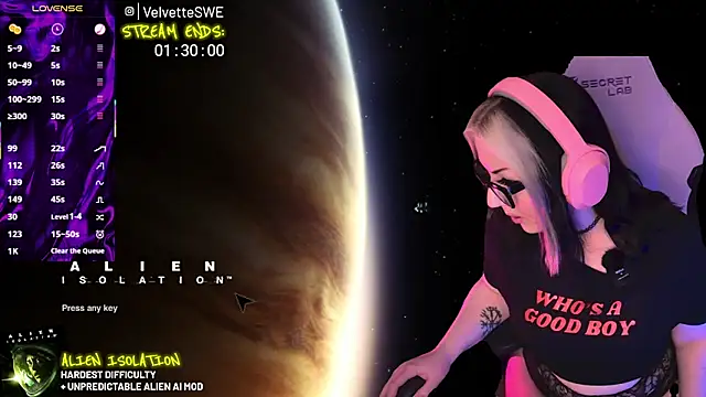 Snapshot of VelvetteSWE chatting on May 30, 8:06 pm VelvetteSWE online show from May 30, 8:06 pm