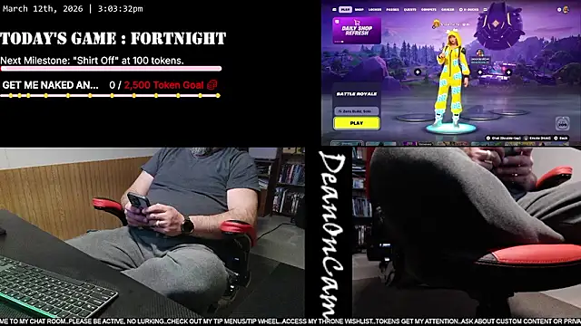 DeanonCam online show from March 12, 8:04 pm