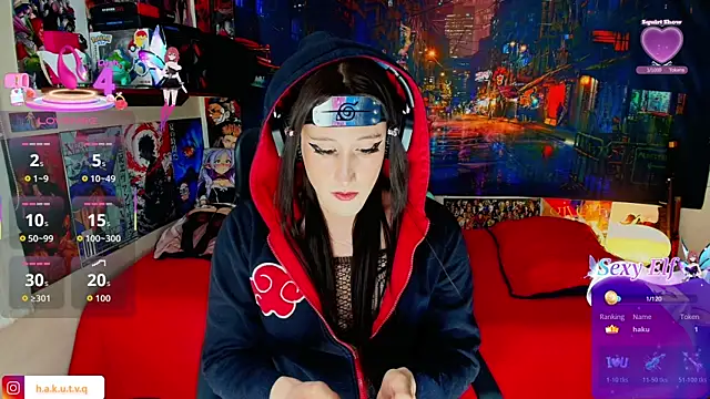 Snapshot of Hakudoll chatting on July 8, 11:09 pm Hakudoll online show from July 8, 11:09 pm