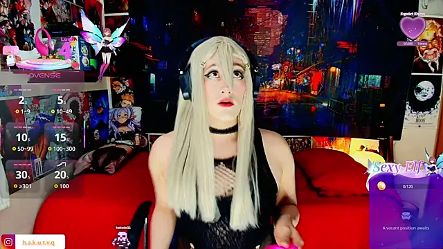 Snapshot of Hakudoll chatting on July 12, 12:45 am Hakudoll online show from July 12, 12:45 am