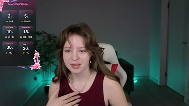 Snapshot of Amelia_Bjork chatting on March 2, 9:49 am Amelia Bjork online show from March 2, 9:49 am