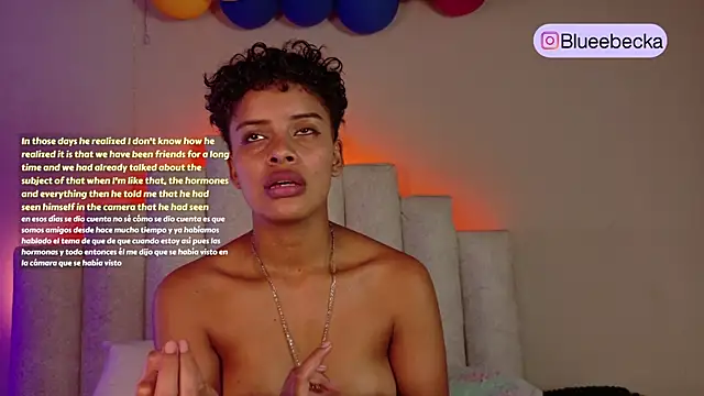 Snapshot of BeckaBlue chatting on July 7, 6:47 am BeckaBlue online show from July 7, 6:47 am