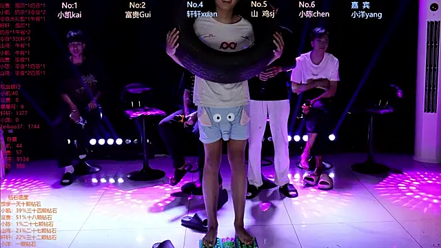Snapshot of AOA-boy chatting on April 24, 5:10 am AOA-boy online show from April 24, 5:10 am