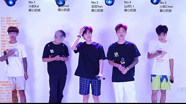 Snapshot of AOA-boy chatting on June 11, 1:16 am AOA-boy online show from June 11, 1:16 am
