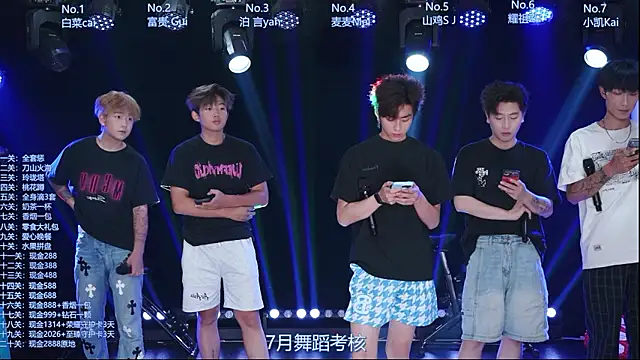 Snapshot of AOA-boy chatting on July 12, 7:10 am AOA-boy online show from July 12, 7:10 am