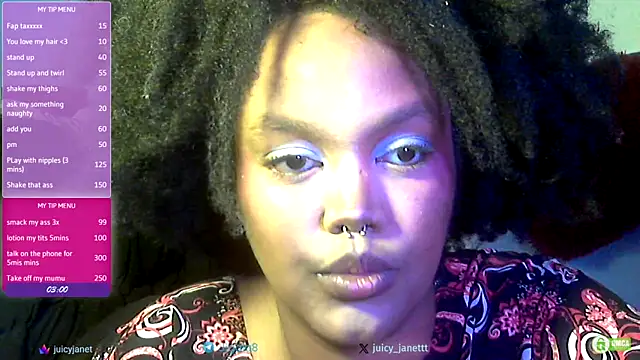 juicy janet online show from March 23, 6:12 pm