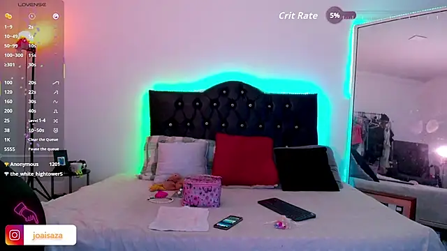 Snapshot of joaisaza chatting on October 5, 6:45 am joaisaza online show from October 5, 6:45 am