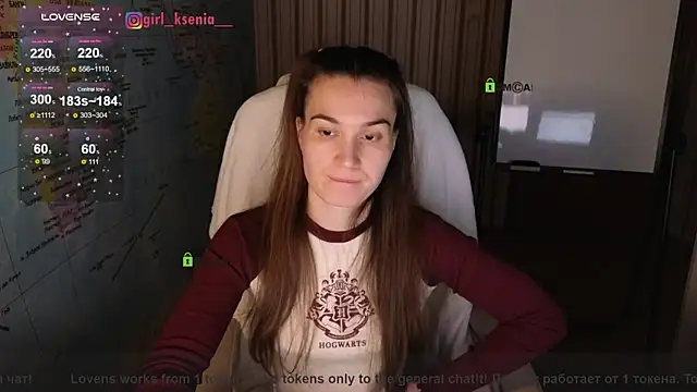 Girl Ksenia online show from February 8, 9:15 pm