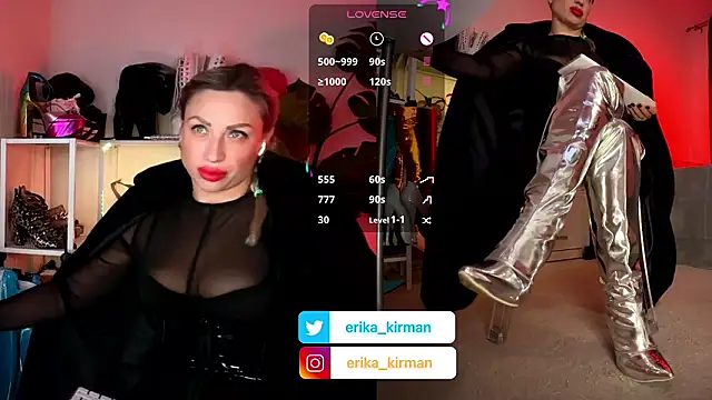 Erika Kirman online show from January 16, 1:04 pm