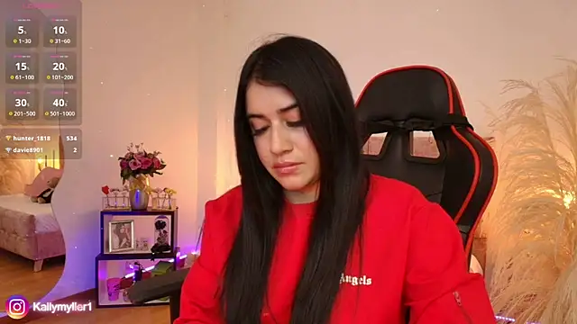 Snapshot of KallyMyller1 chatting on January 7, 10:19 pm KallyMyller1 online show from January 7, 10:19 pm