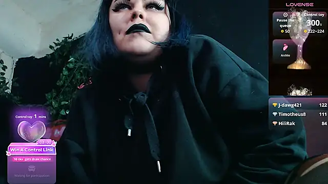 Psychobitch7 online show from February 7, 8:12 pm