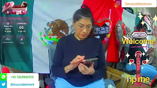 LaInsaciableIntensa online show from February 18, 10:47 pm