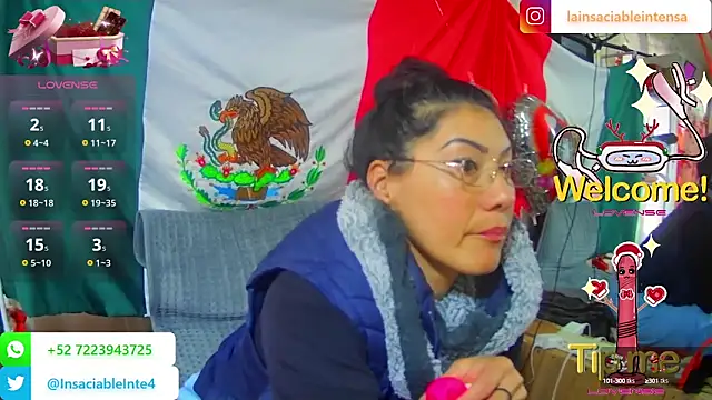 LaInsaciableIntensa online show from February 19, 8:52 pm