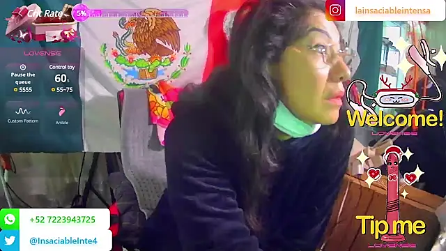 LaInsaciableIntensa online show from February 20, 1:40 pm