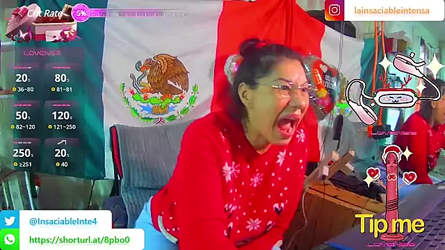 LaInsaciableIntensa online show from February 20, 11:10 pm