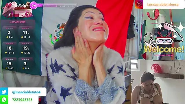 LaInsaciableIntensa online show from March 13, 2:12 pm