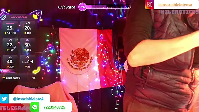 LaInsaciableIntensa online show from March 27, 1:22 am