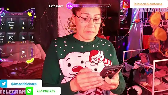 LaInsaciableIntensa online show from April 13, 1:22 am