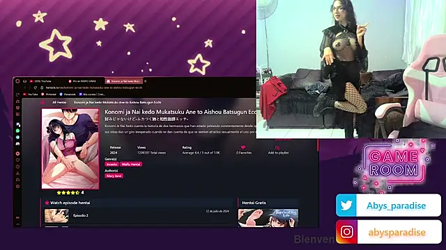 Snapshot of Abysparadise chatting on September 18, 4:25 am Abysparadise online show from September 18, 4:25 am